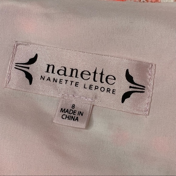 NANETTE LEPORE Neon Boucle Tweed Dress Pink NWT 8 - Picture 9 of 12